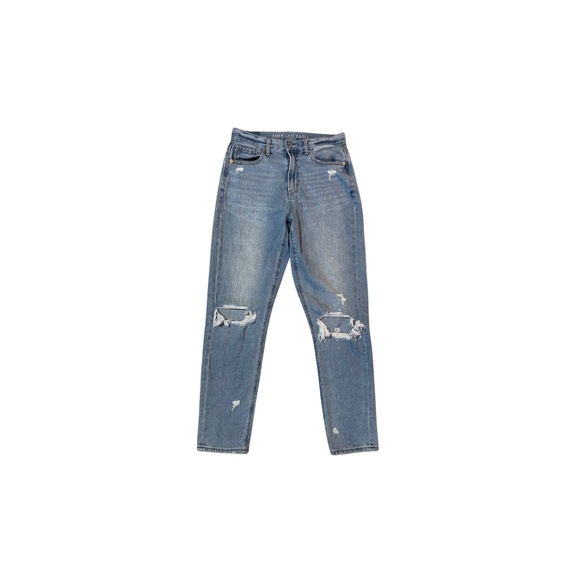 American Eagle High Waisted Ripped Mom Jean-Size 2 - Picture 1 of 5